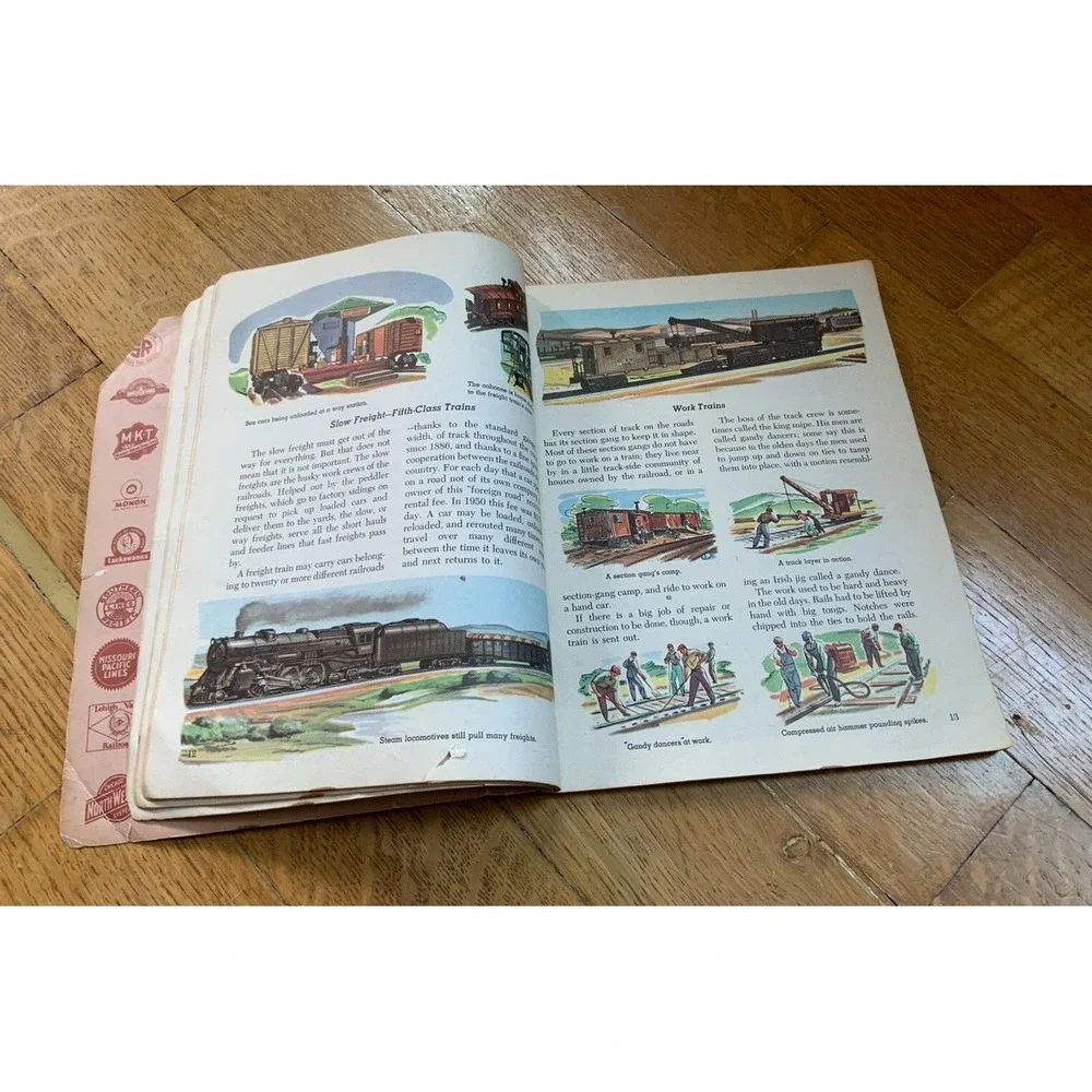 The Golden Book of Trains Paperback 1953 Jane Werner 88 Pages‎